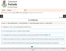 Tablet Screenshot of comune.pattada.ss.it